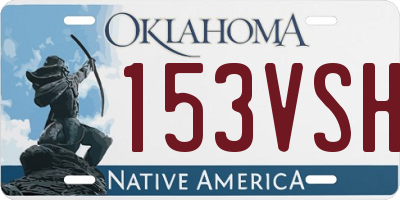 OK license plate 153VSH