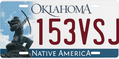 OK license plate 153VSJ