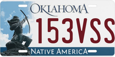 OK license plate 153VSS