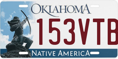 OK license plate 153VTB