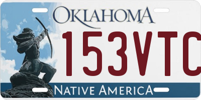 OK license plate 153VTC