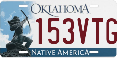 OK license plate 153VTG