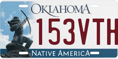 OK license plate 153VTH