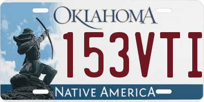OK license plate 153VTI