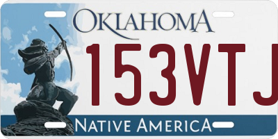 OK license plate 153VTJ