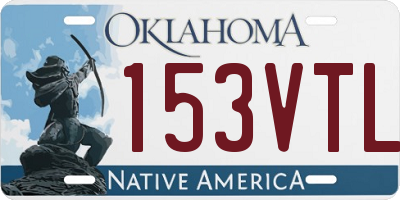 OK license plate 153VTL