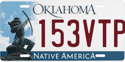 OK license plate 153VTP