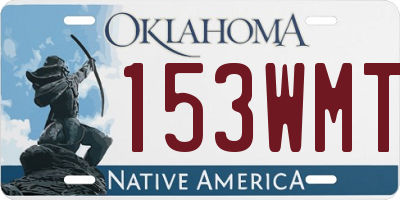 OK license plate 153WMT