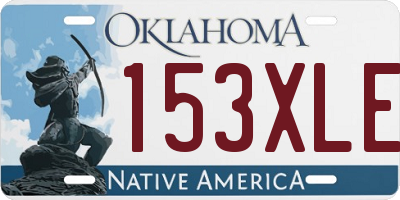 OK license plate 153XLE