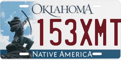 OK license plate 153XMT