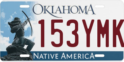 OK license plate 153YMK