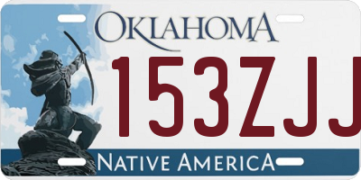 OK license plate 153ZJJ
