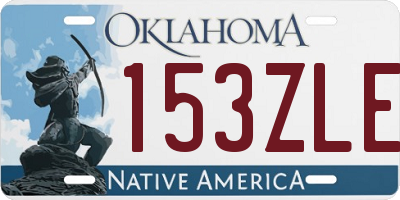 OK license plate 153ZLE