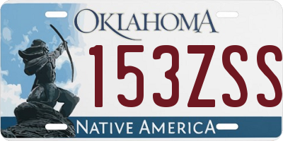 OK license plate 153ZSS