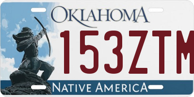 OK license plate 153ZTM