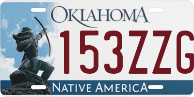 OK license plate 153ZZG