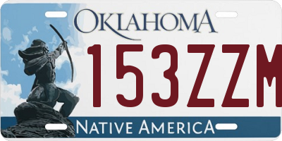 OK license plate 153ZZM