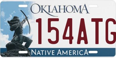 OK license plate 154ATG