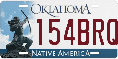OK license plate 154BRQ