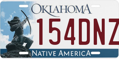 OK license plate 154DNZ