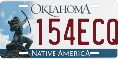 OK license plate 154ECQ