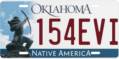 OK license plate 154EVI