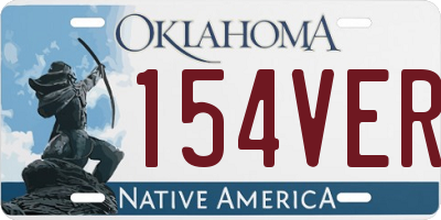 OK license plate 154VER