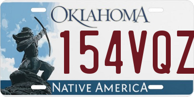 OK license plate 154VQZ