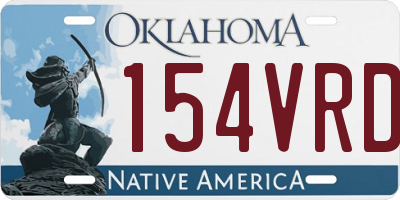 OK license plate 154VRD