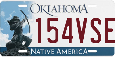 OK license plate 154VSE