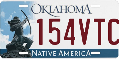 OK license plate 154VTC