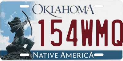 OK license plate 154WMQ