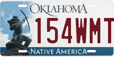 OK license plate 154WMT
