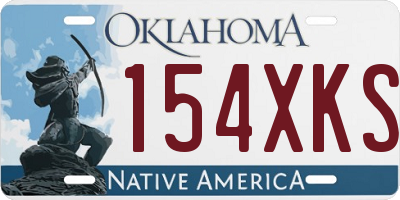OK license plate 154XKS