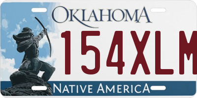 OK license plate 154XLM
