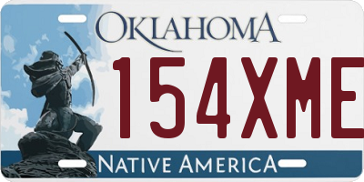 OK license plate 154XME