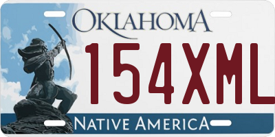 OK license plate 154XML