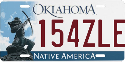 OK license plate 154ZLE