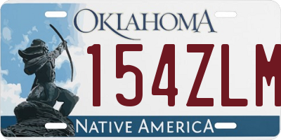 OK license plate 154ZLM