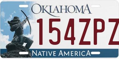 OK license plate 154ZPZ