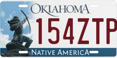 OK license plate 154ZTP