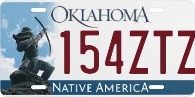 OK license plate 154ZTZ