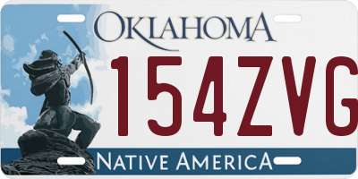 OK license plate 154ZVG