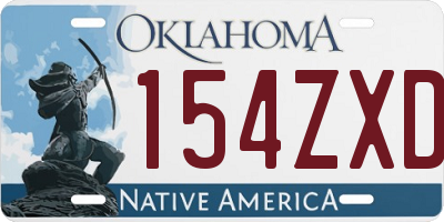 OK license plate 154ZXD