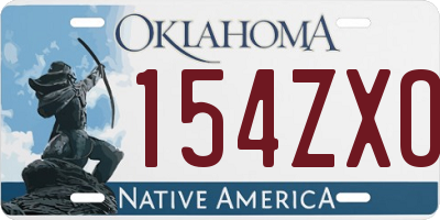 OK license plate 154ZXO
