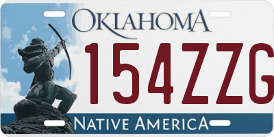 OK license plate 154ZZG