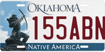 OK license plate 155ABN