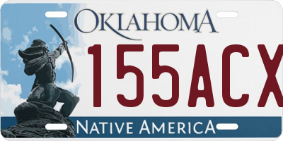 OK license plate 155ACX