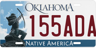 OK license plate 155ADA