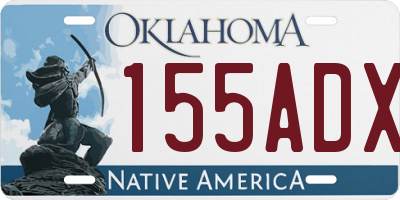 OK license plate 155ADX